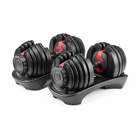 Transform Your Home Workouts with 24kg 15-in-1 Adjustable Dumbbells | Quick Dial System | Space-Saving Design | Optional Bench & Stand for Full Training