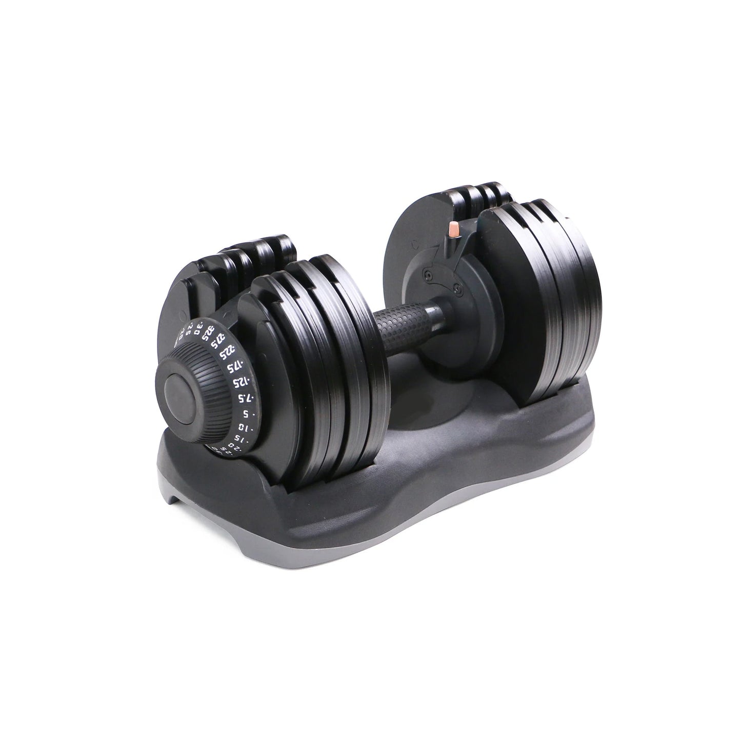 Adjustable Dumbbell Pair 5–32.5 kg – Ergonomic Grip, Rapid Weight Adjustment, Quiet Strength Training for Compact Home Gym Setups