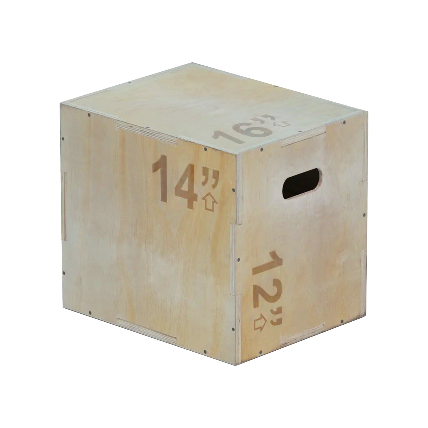 Multi Height 3-in-1 Wooden Plyo Jump Box, Anti‑Slip Texture, Plyometric Jump Box for Strength, Agility, and Home or Gym Training
