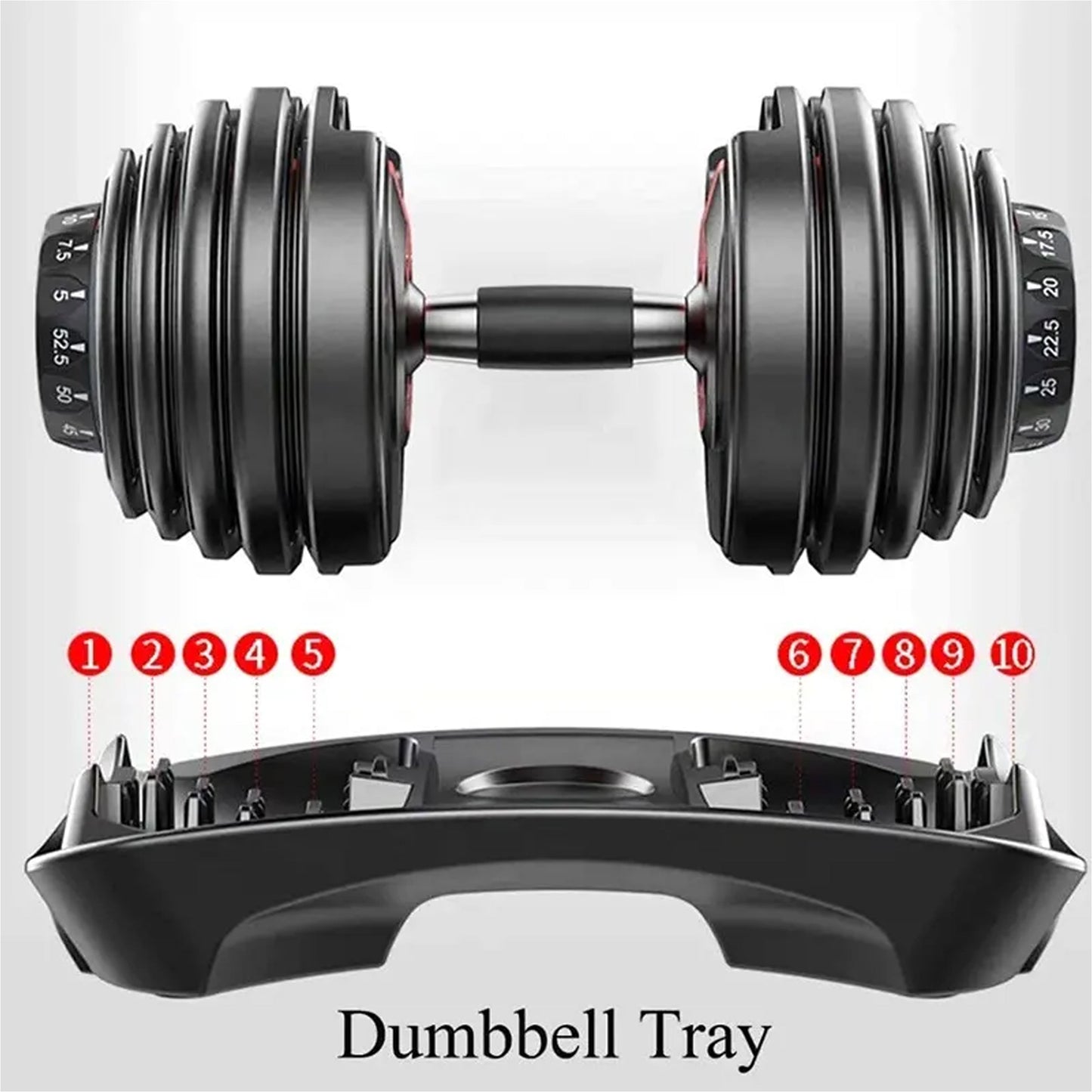 Transform Your Home Workouts with 24kg 15-in-1 Adjustable Dumbbells | Quick Dial System | Space-Saving Design | Optional Bench & Stand for Full Training