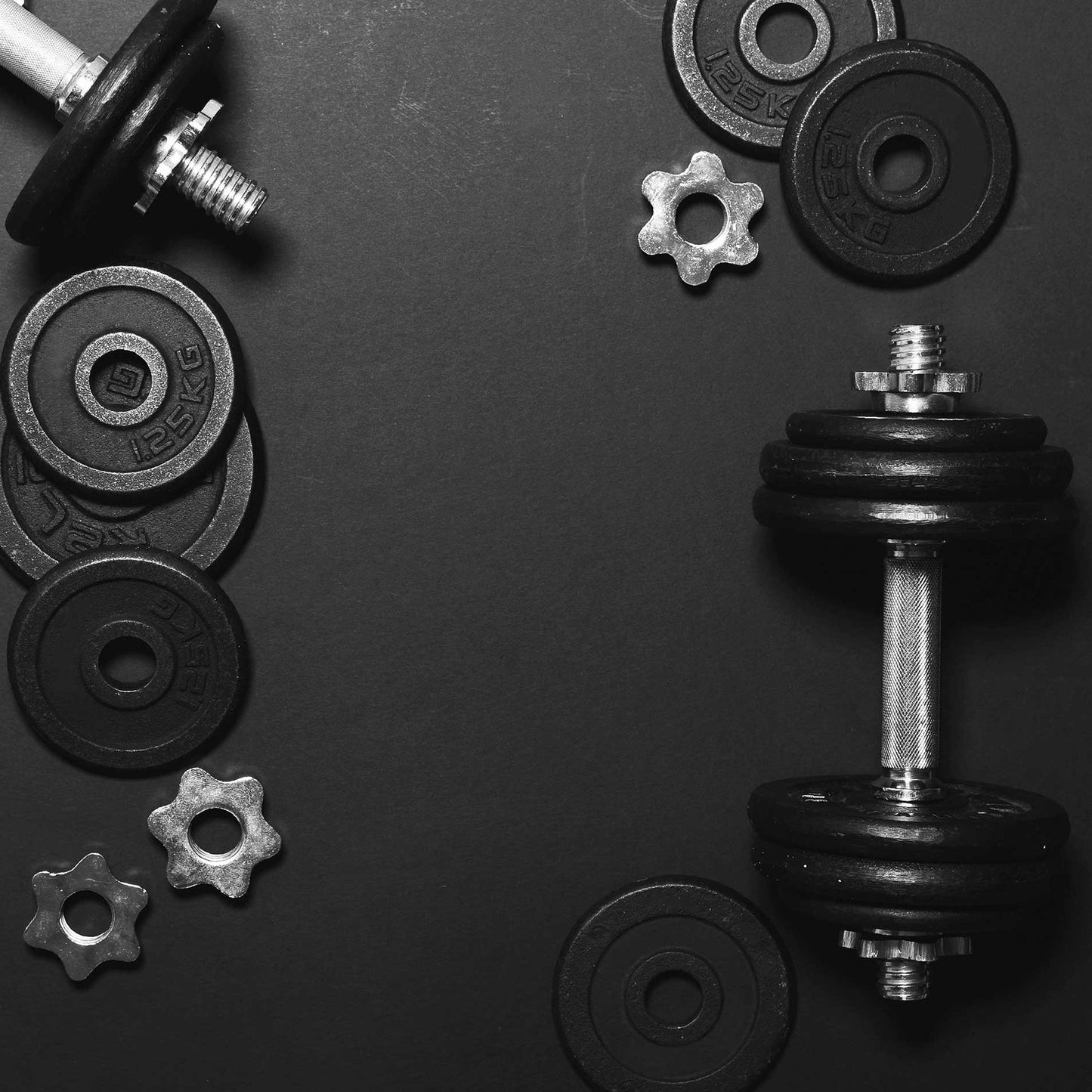 Adjustable 65 kg Dumbbell & Barbell Set – Cast-Iron, Knurled Grip, 2-in-1 Strength Training Kit for Home Gym Workouts