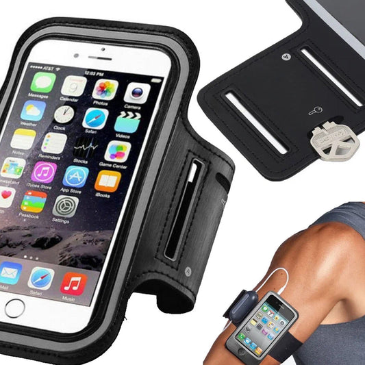 Waterproof Sports Armband Phone Holder with Reflective Strip – Secure, Sweat-Resistant Fit for Running, Gym, Cycling & Outdoor Workouts (Fits up to 7.0")