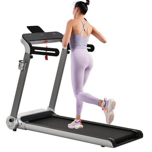 Heavy Duty Folding Treadmill – 14 km/h Folding Walking Pad, Shock‑Absorbing, LED Display for Home Gym & Office