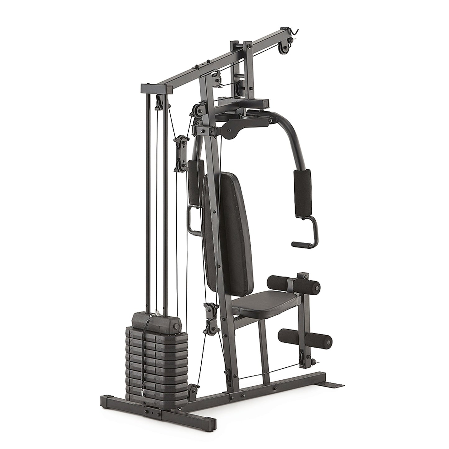 Compact All-in-One Multi Gym Machine with 45kg or 66kg Weight Stack – Full Body Home Workout Station with Steel Frame and Pulley System for Strength Training