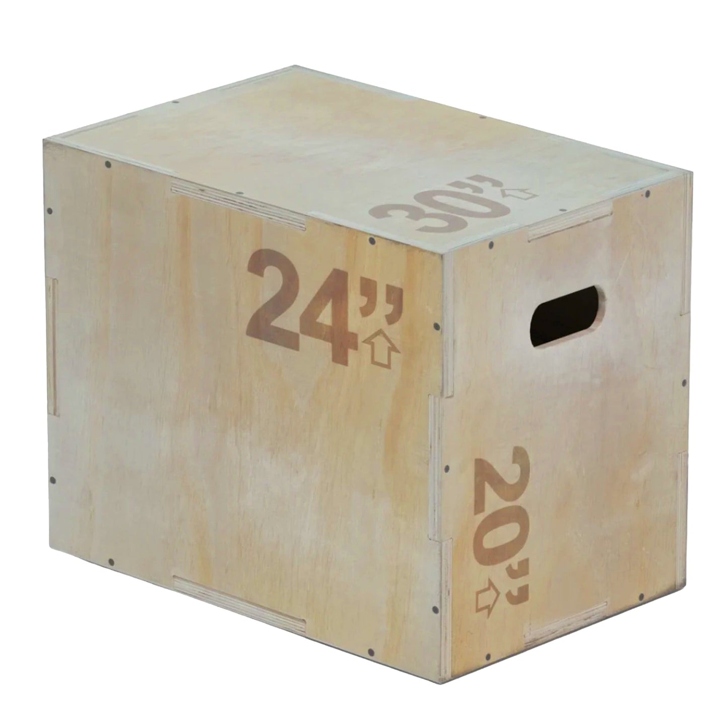 Multi Height 3-in-1 Wooden Plyo Jump Box, Anti‑Slip Texture, Plyometric Jump Box for Strength, Agility, and Home or Gym Training