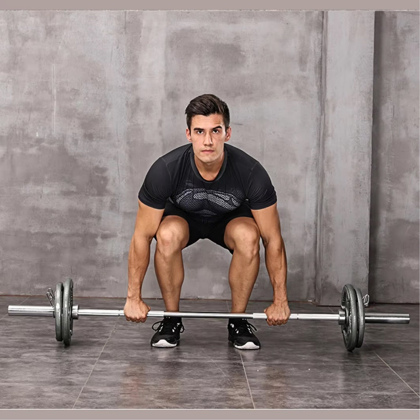 Premium Olympic Barbell 2” for Powerlifting & Strength Training – 4ft to 7ft Lengths, Smooth Sleeve Rotation, Includes Spring Collars, Home & Gym Compatible
