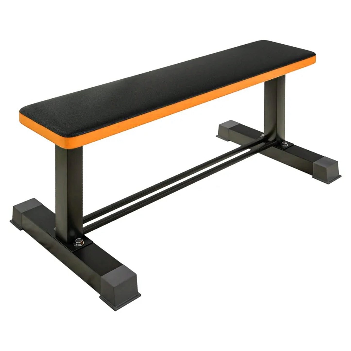 Maximize Your Home Workouts – Heavy Duty Flat Weight Bench with Dumbbell Rack | 500kg Capacity | Compact, Stable & Comfortable for Strength Training & Bench Press
