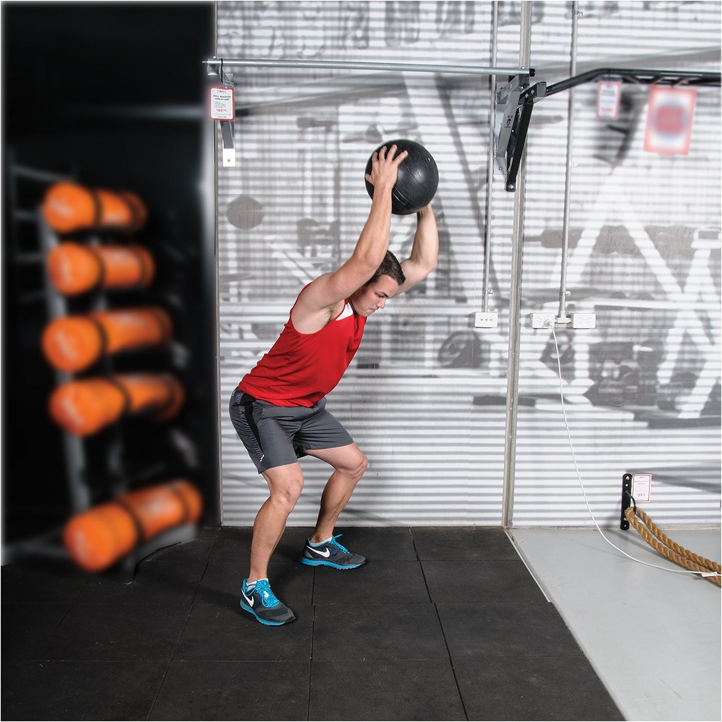 Heavy‑Duty No‑Bounce Slam Ball – Solid Rubber Weight, Anti‑Bounce Coating for Strength & Core Conditioning – Home Gym Fitness, 3–25 kg