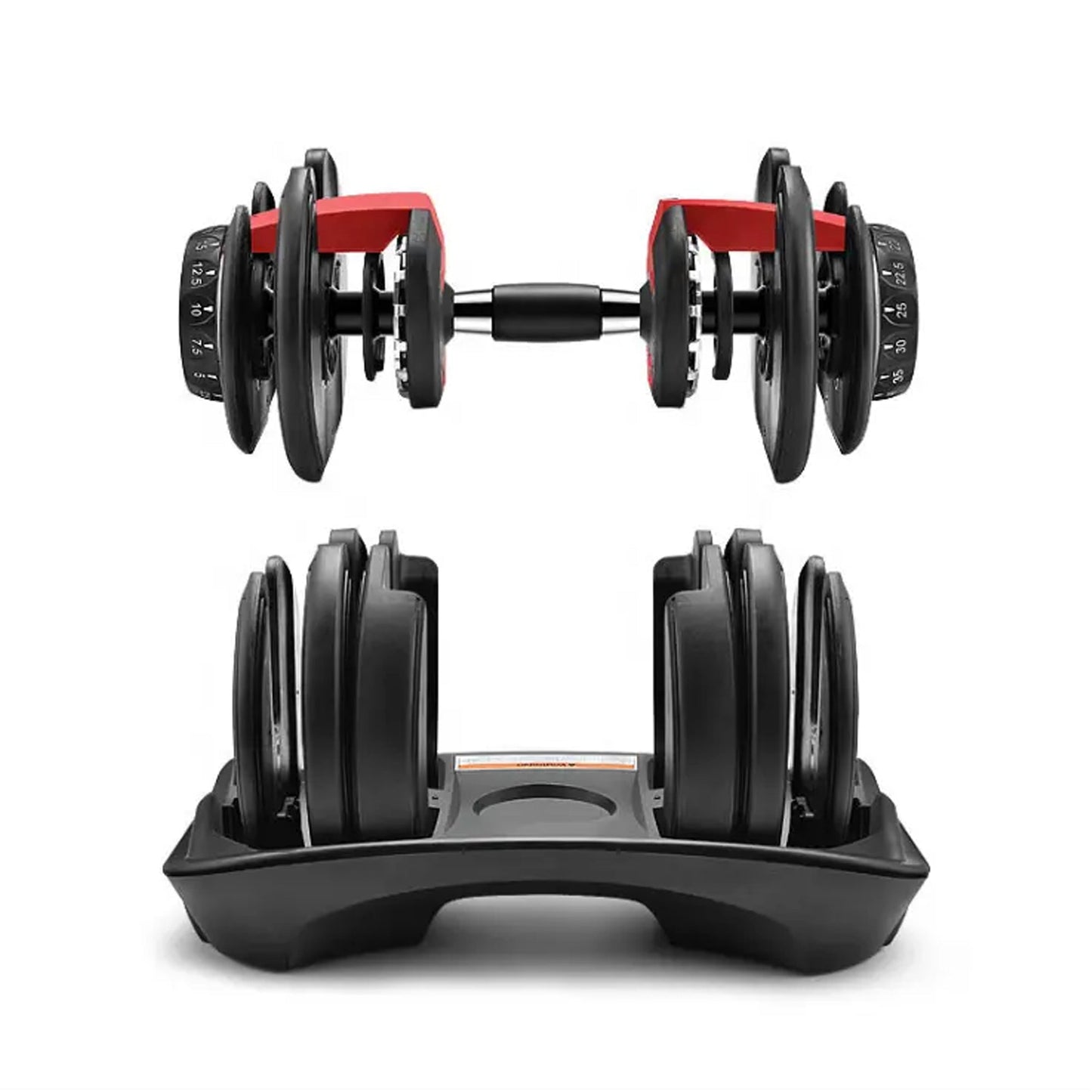 40kg (17-in-1) Adjustable Dumbbell with Smart Dial | Compact Adjustable Weight System for Home Gym | Heavy-Duty Strength Training | Optional Bench & Stand