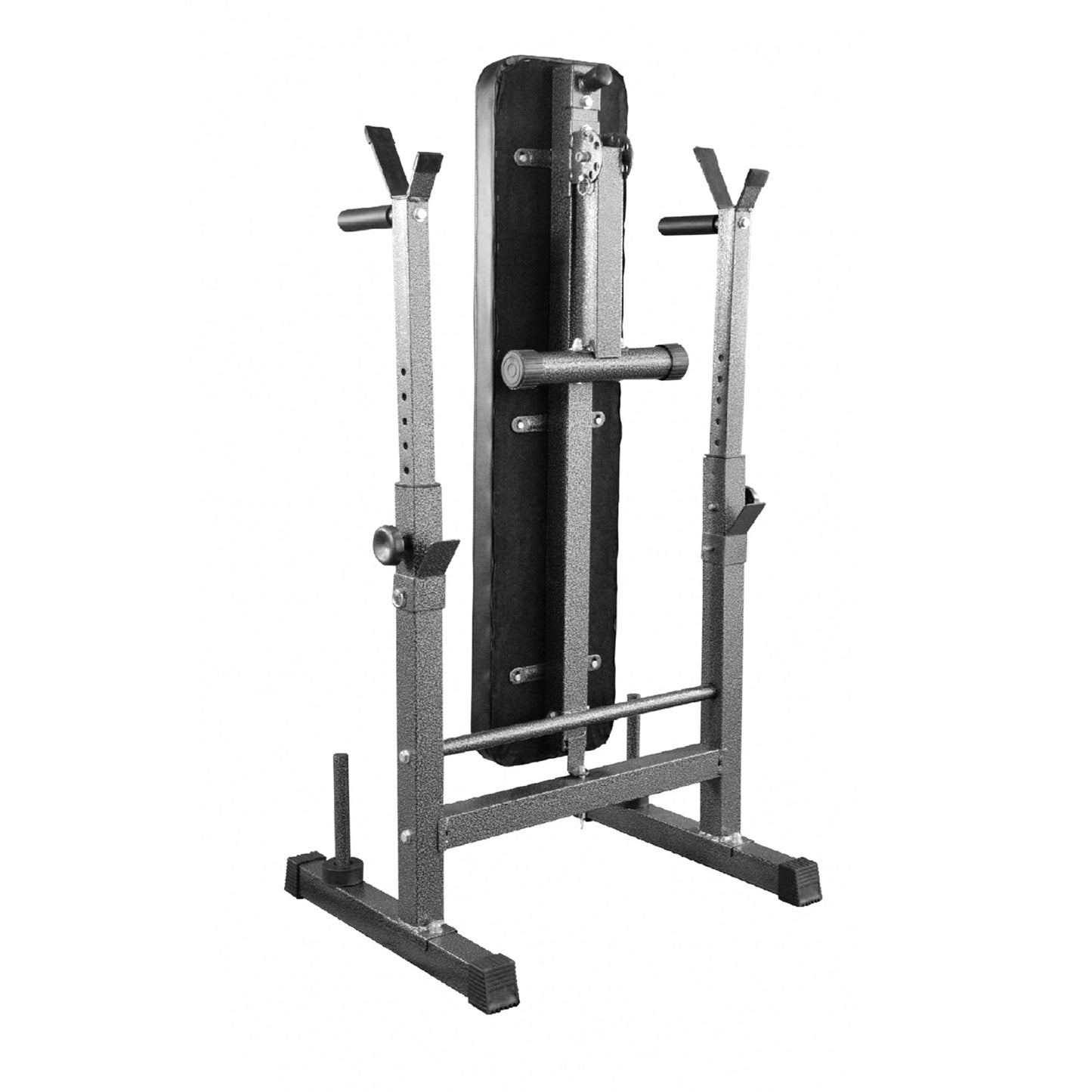All-in-One Adjustable Workout Bench with Dip Bars & Barbell Support – Foldable Heavy Duty Steel Bench for Total Body Training at Home or in the Gym