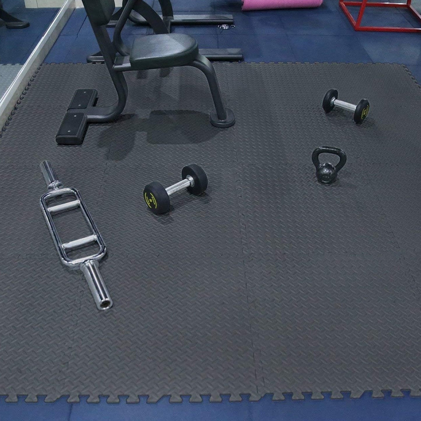 Heavy Duty 10mm Interlocking EVA Foam Puzzle Mats – Shock Absorbing, Non Slip Gym Flooring for Home Workouts, Studios, Garages & Play Areas