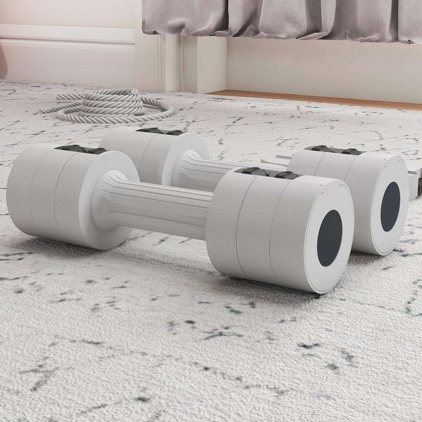 3 Increment Adjustable Dumbbells – Compact, space-saving weights with quick adjustments for all fitness levels. Ideal for full-body workouts at home.