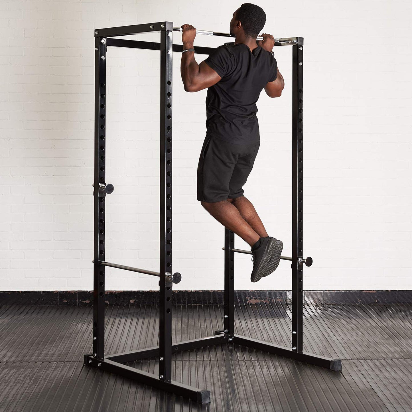 G100 Heavy Duty Power Rack | Adjustable Squat Cage with Pull Up Bar | Full-Body Strength Training Station for Home Gym Workouts – Durable & Versatile Design