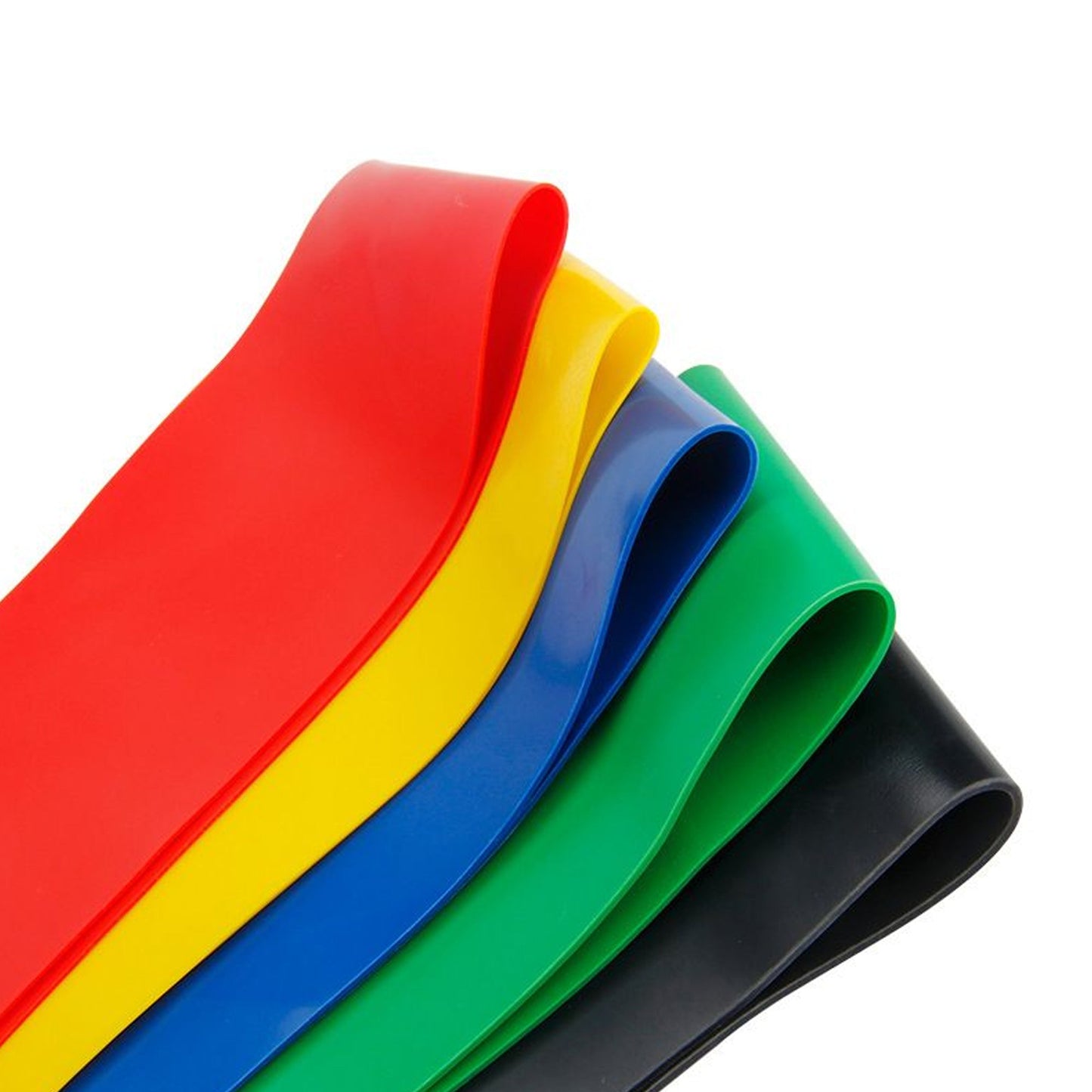 5‑Level Natural Latex Light Loop Resistance Band Set – Non‑Slip, Anti‑Roll, Portable for Home Fitness, Yoga & Strength