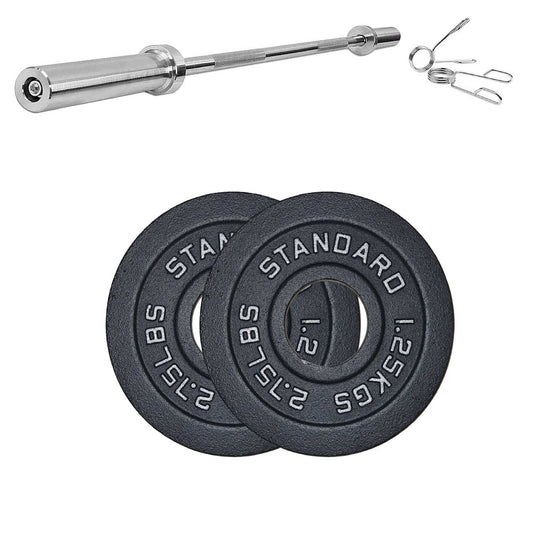 Durable Cast Iron Weight Plates for Home & Commercial Gyms – Standard 2" Hole for Olympic Barbells, Compact Design for Powerlifting, Bodybuilding & Full-Body Strength Training