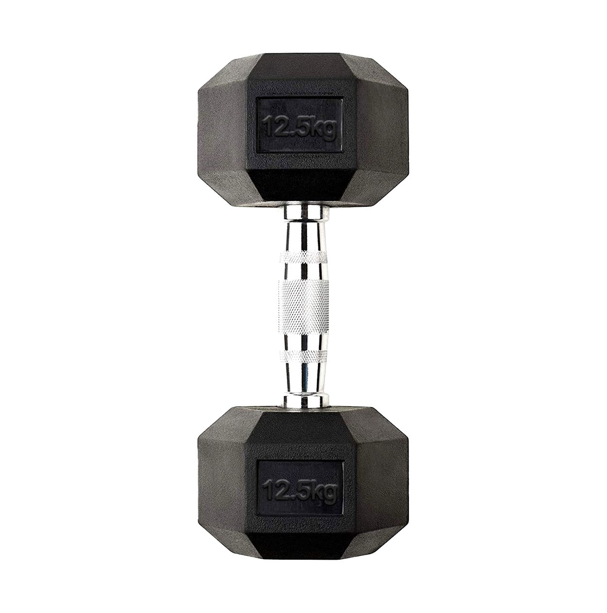 Hex Dumbbells 2.5kg–60kg Pairs & Sets – Rubber-Coated Anti-Roll Weights with Knurled Steel Grip – Strength Training Dumbbell Set for Home Gym or Studio