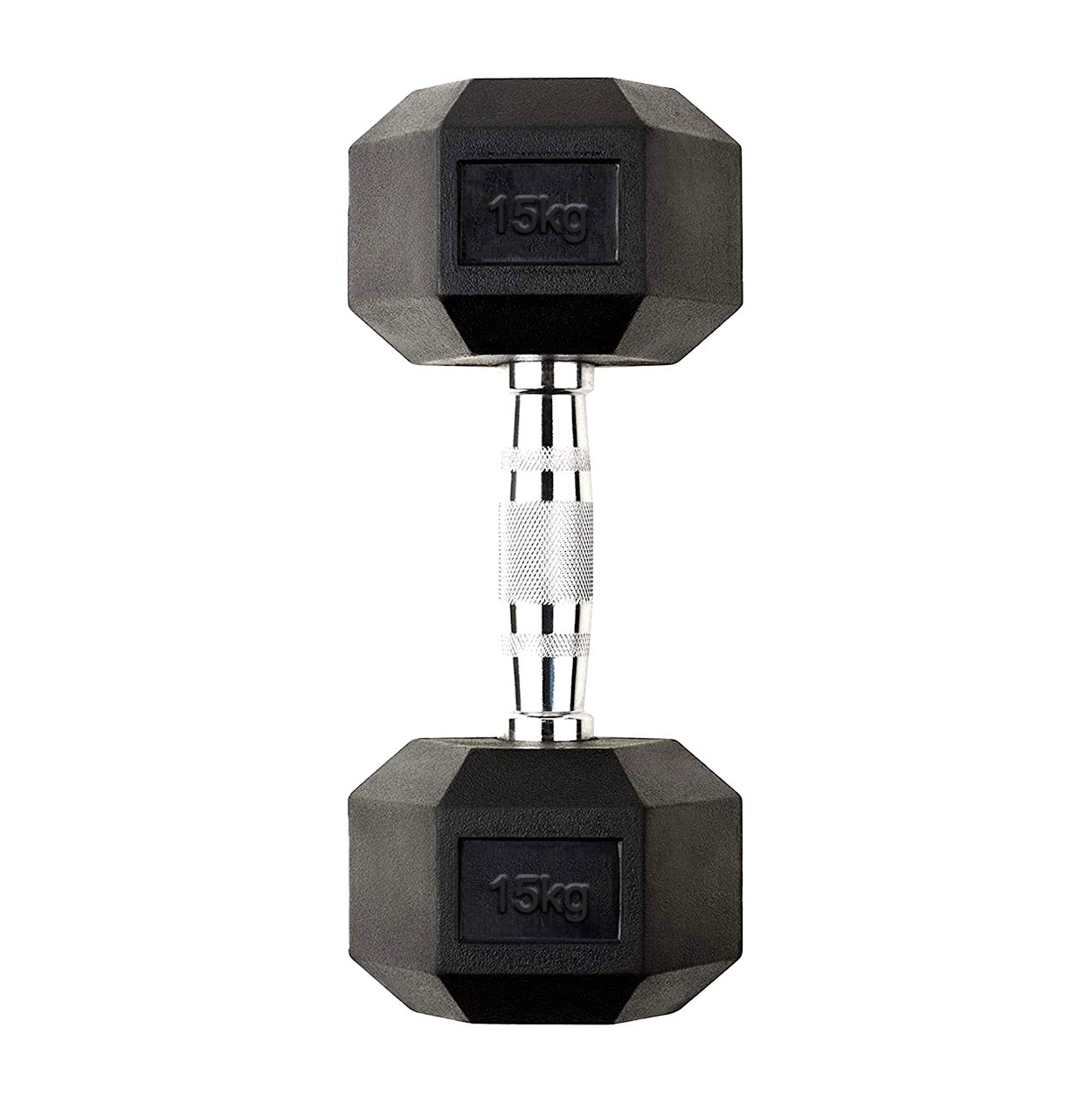 Hex Dumbbells 2.5kg–60kg Pairs & Sets – Rubber-Coated Anti-Roll Weights with Knurled Steel Grip – Strength Training Dumbbell Set for Home Gym or Studio