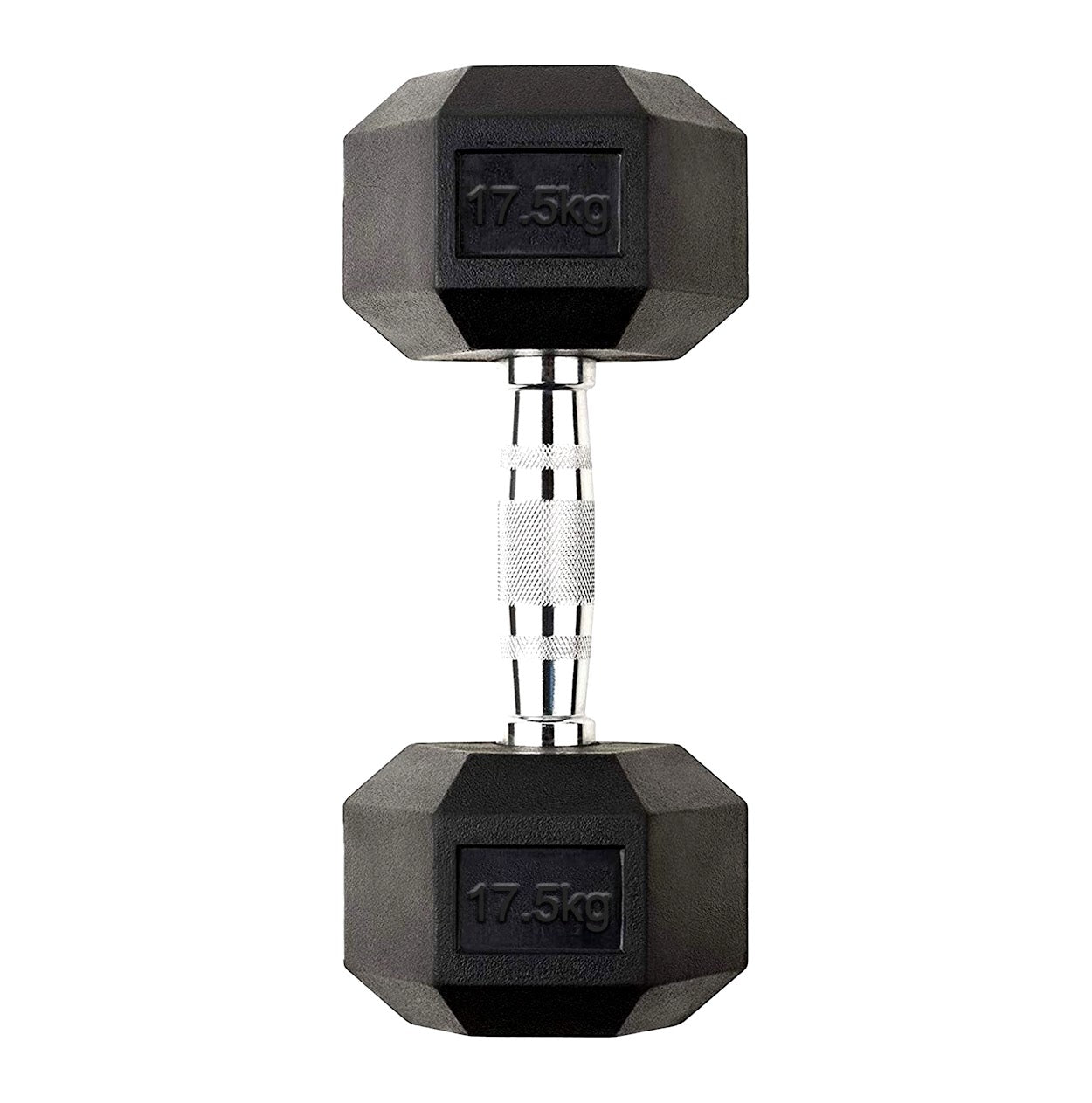 Hex Dumbbells 2.5kg–60kg Pairs & Sets – Rubber-Coated Anti-Roll Weights with Knurled Steel Grip – Strength Training Dumbbell Set for Home Gym or Studio