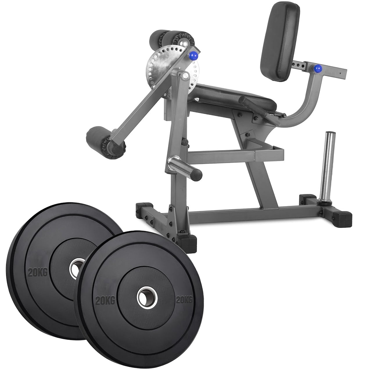 Adjustable Seated Leg Extension & Curl Machine – Heavy-Duty Steel Frame for Quad & Hamstring Workouts | Compact Strength Trainer for Home Gym (Optional Weights)