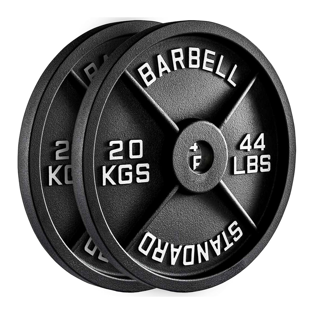 Durable Cast Iron Weight Plates for Home & Commercial Gyms – Standard 2" Hole for Olympic Barbells, Compact Design for Powerlifting, Bodybuilding & Full-Body Strength Training