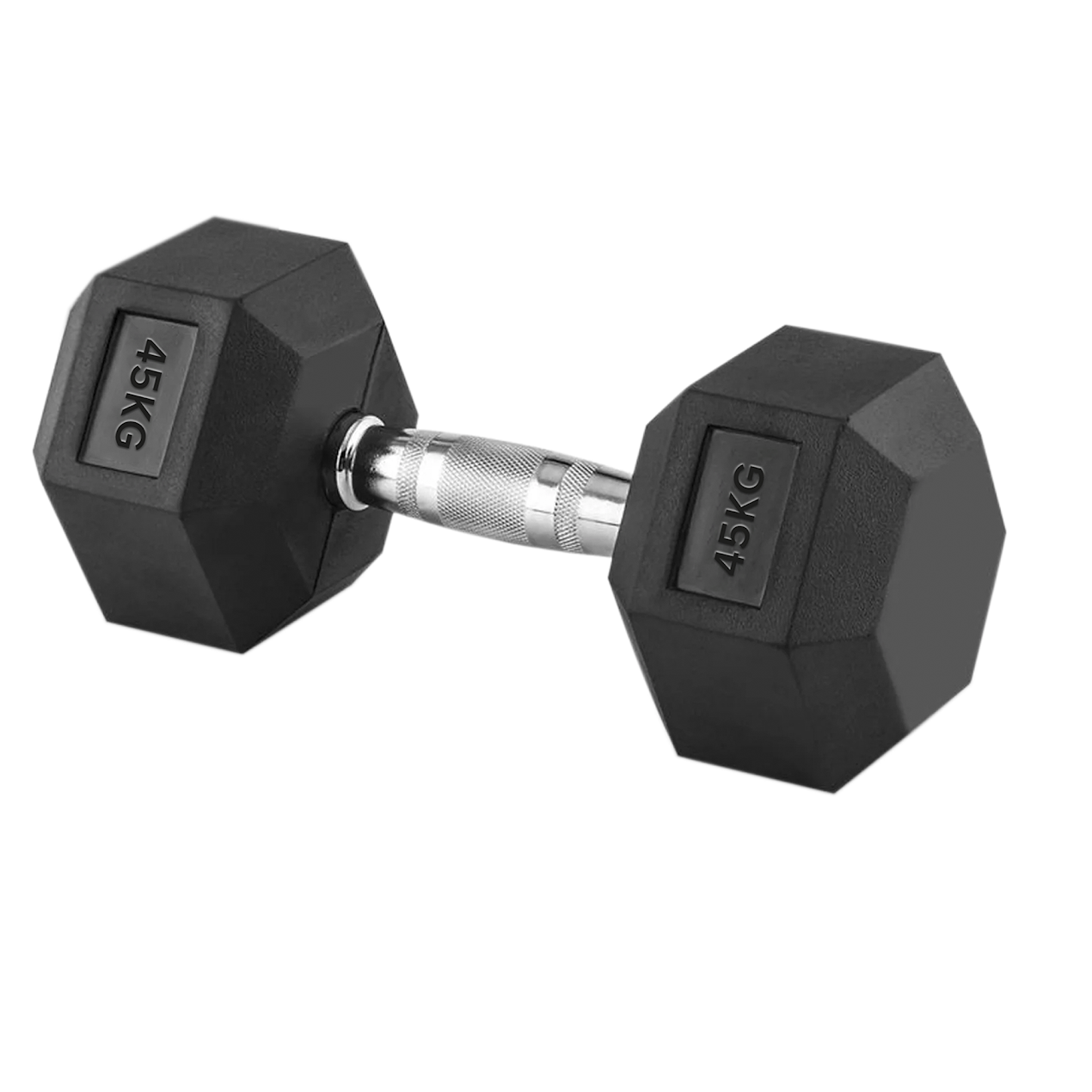 Hex Dumbbells 2.5kg–60kg Pairs & Sets – Rubber-Coated Anti-Roll Weights with Knurled Steel Grip – Strength Training Dumbbell Set for Home Gym or Studio