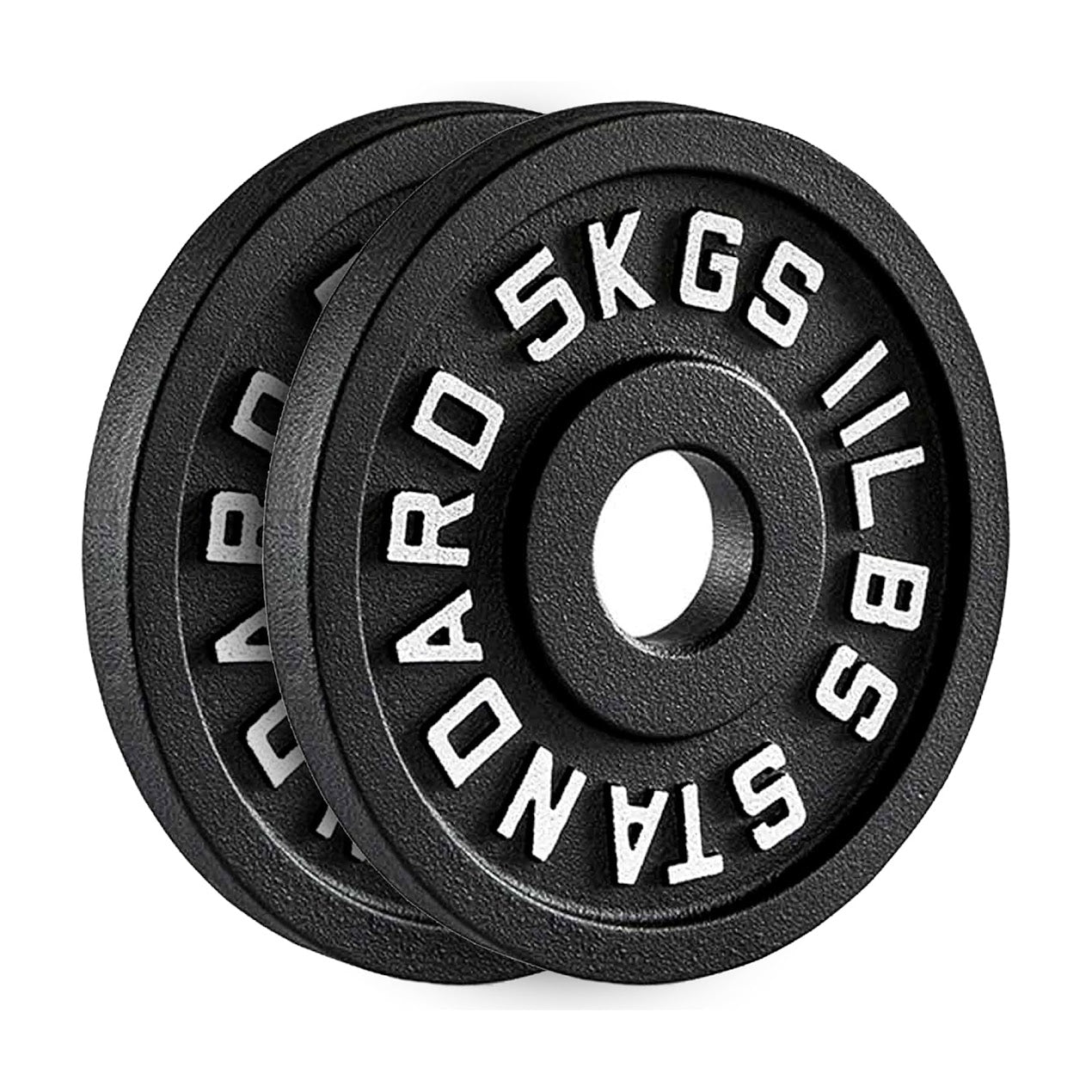 Durable Cast Iron Weight Plates for Home & Commercial Gyms – Standard 2" Hole for Olympic Barbells, Compact Design for Powerlifting, Bodybuilding & Full-Body Strength Training