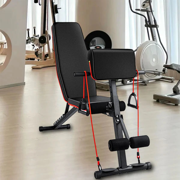 Heavy Duty Adjustable Weight Bench – Foldable Steel Frame, 7-Position Incline/Decline, 320 kg Capacity for Compact Home Gym Strength Training