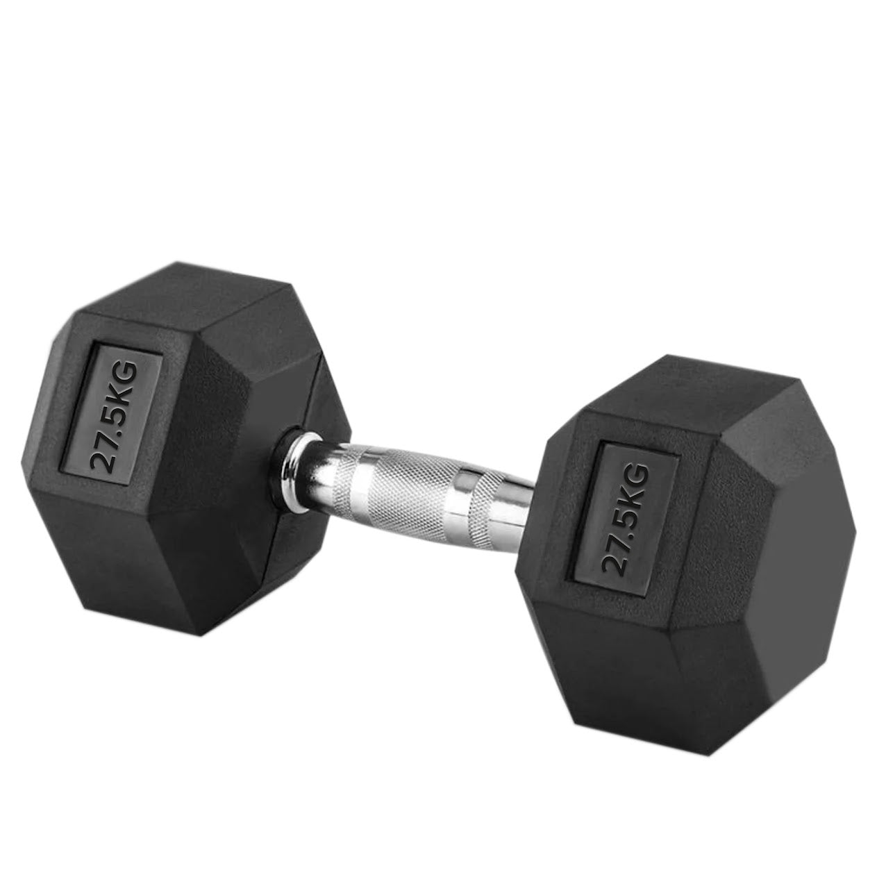 Hex Dumbbells 2.5kg–60kg Pairs & Sets – Rubber-Coated Anti-Roll Weights with Knurled Steel Grip – Strength Training Dumbbell Set for Home Gym or Studio