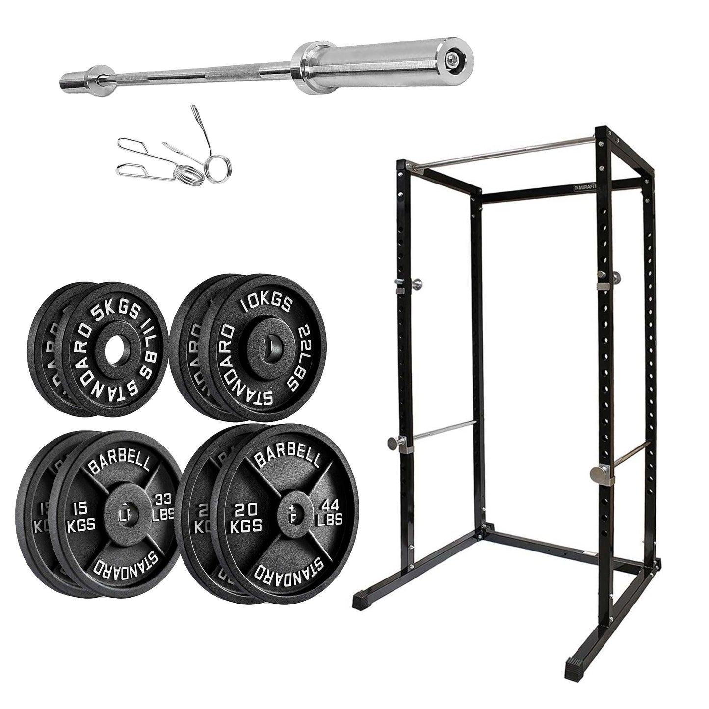 G100 Heavy Duty Power Rack | Adjustable Squat Cage with Pull Up Bar | Full-Body Strength Training Station for Home Gym Workouts – Durable & Versatile Design