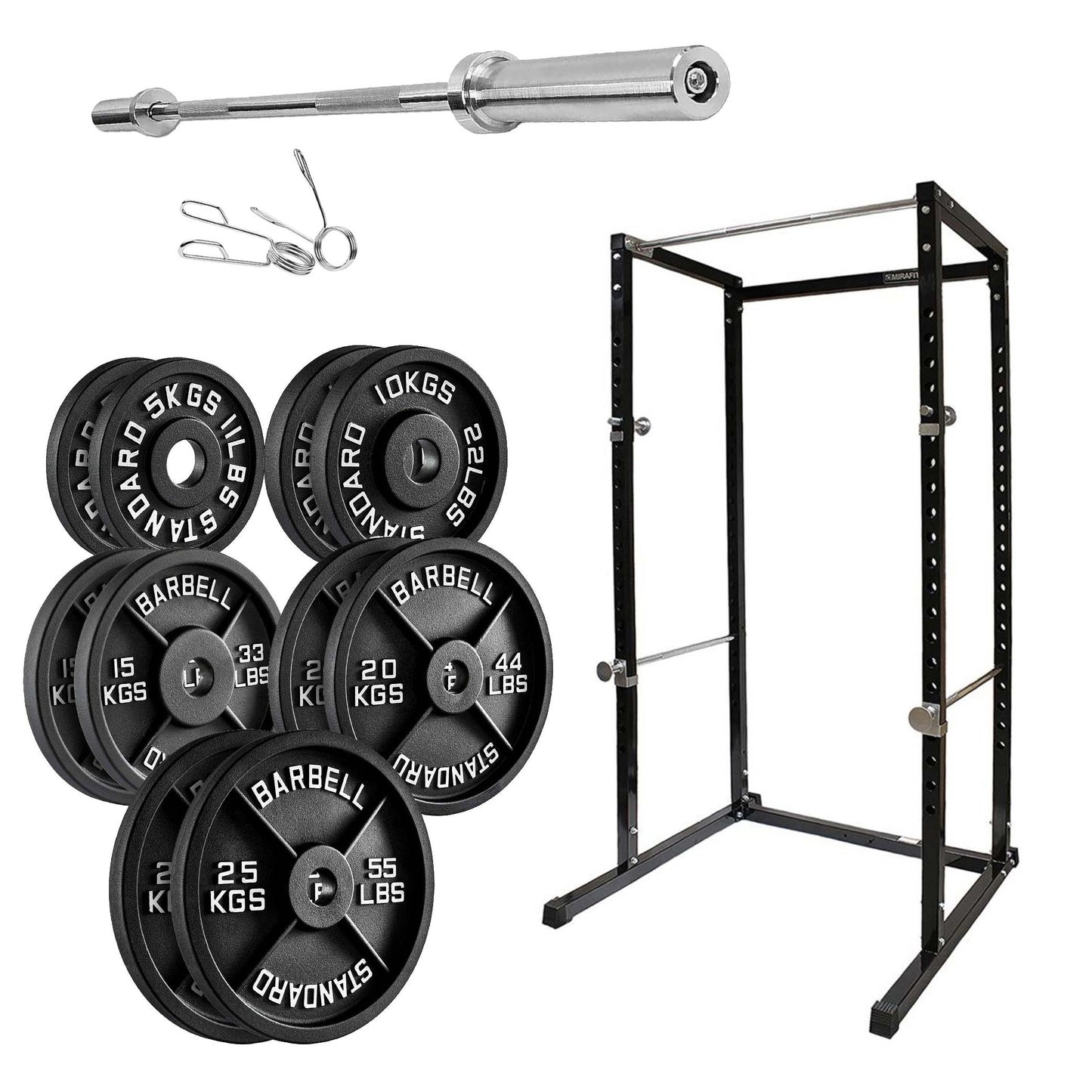 G100 Heavy Duty Power Rack | Adjustable Squat Cage with Pull Up Bar | Full-Body Strength Training Station for Home Gym Workouts – Durable & Versatile Design