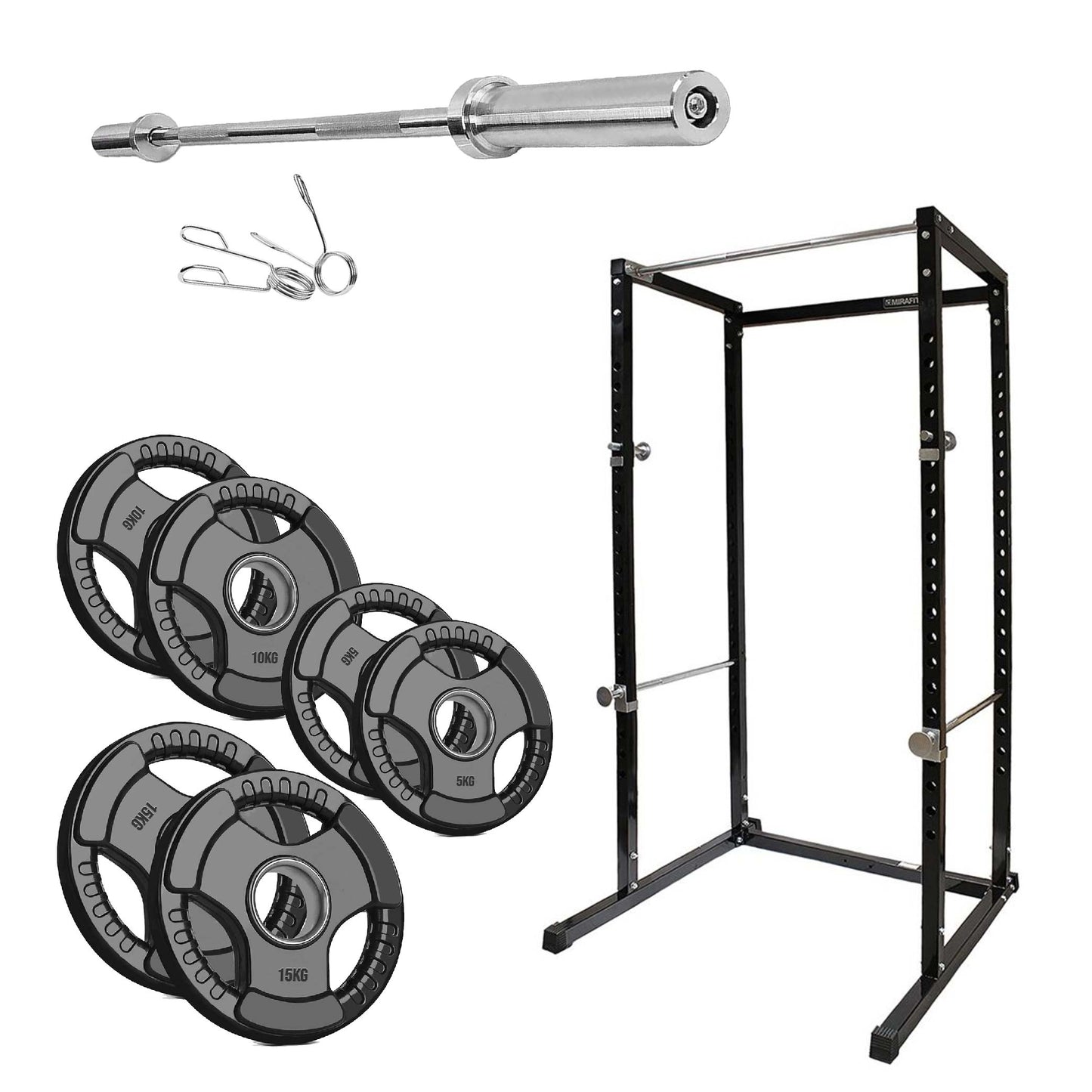 G100 Heavy Duty Power Rack | Adjustable Squat Cage with Pull Up Bar | Full-Body Strength Training Station for Home Gym Workouts – Durable & Versatile Design