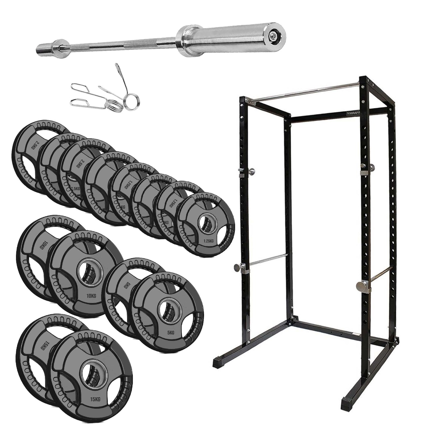 G100 Heavy Duty Power Rack | Adjustable Squat Cage with Pull Up Bar | Full-Body Strength Training Station for Home Gym Workouts – Durable & Versatile Design