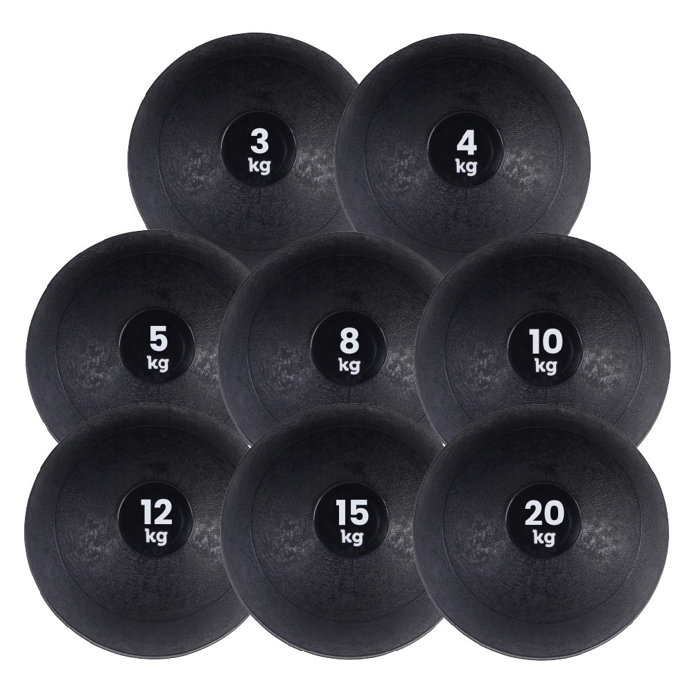 Heavy‑Duty No‑Bounce Slam Ball – Solid Rubber Weight, Anti‑Bounce Coating for Strength & Core Conditioning – Home Gym Fitness, 3–25 kg
