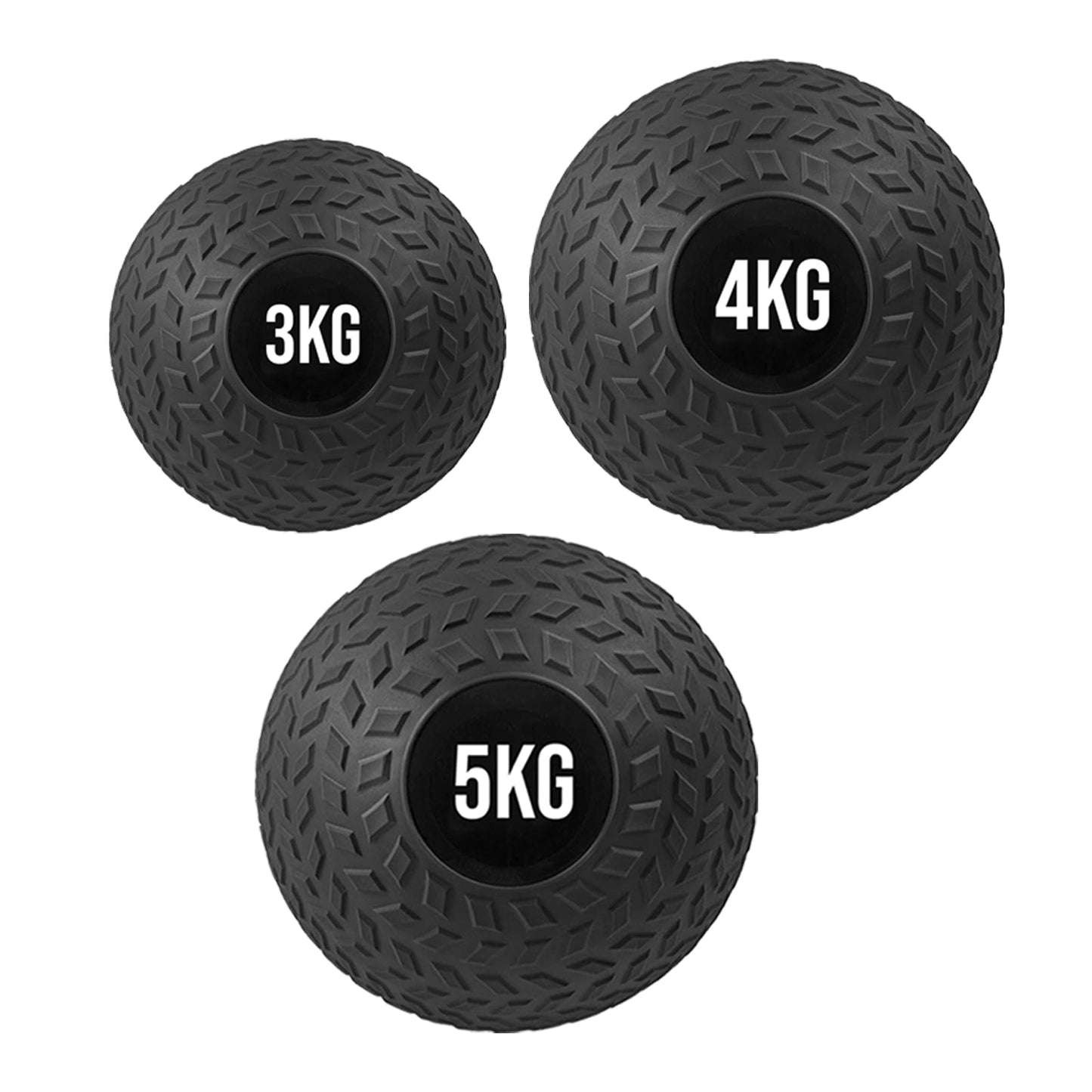 Heavy Duty (3KG–25KG) Treaded Slam Balls for Explosive Power & Core Training | No-Bounce Rubber Weights for Strength & HIIT | Sold Separately or in Sets for All Fitness Levels