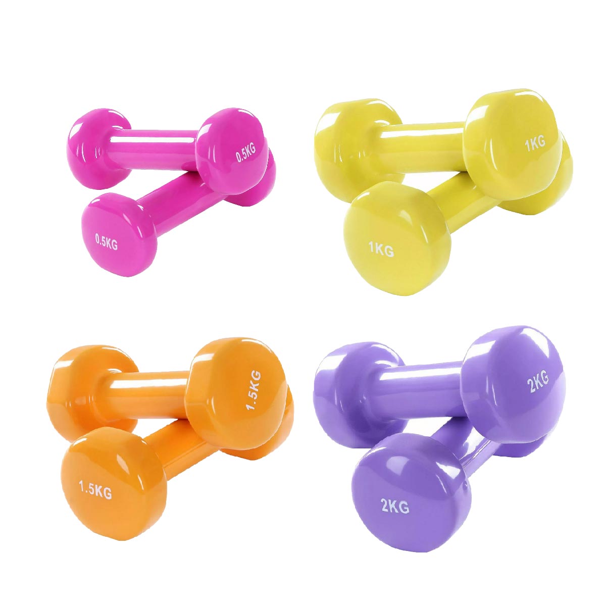 Versatile Neoprene Vinyl Dumbbell Sets (6kg–38kg) for Strength, Muscle Toning & Fitness – Durable, Comfortable Grip, Compact Design for Home & Gym Workouts
