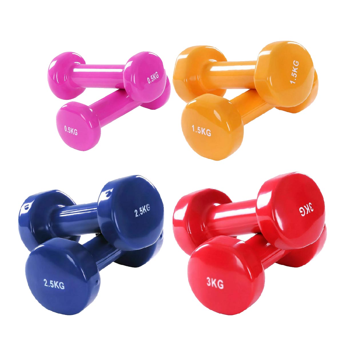 Versatile Neoprene Vinyl Dumbbell Sets (6kg–38kg) for Strength, Muscle Toning & Fitness – Durable, Comfortable Grip, Compact Design for Home & Gym Workouts
