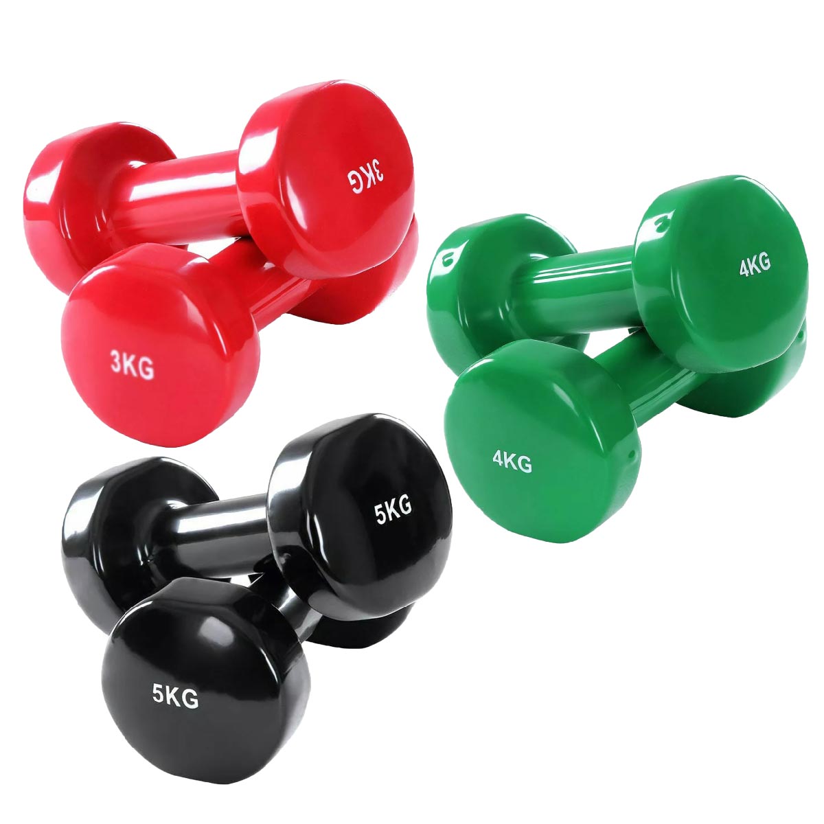 Versatile Neoprene Vinyl Dumbbell Sets (6kg–38kg) for Strength, Muscle Toning & Fitness – Durable, Comfortable Grip, Compact Design for Home & Gym Workouts