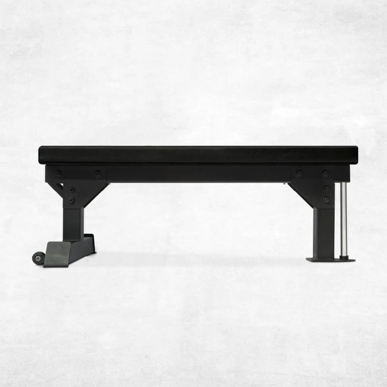 Flat Weight Bench with 300kg Capacity – Steel Frame, High Density Padding, Easy Move Wheels – Strength Training Bench for Home Gym & Garage Fitness Setups
