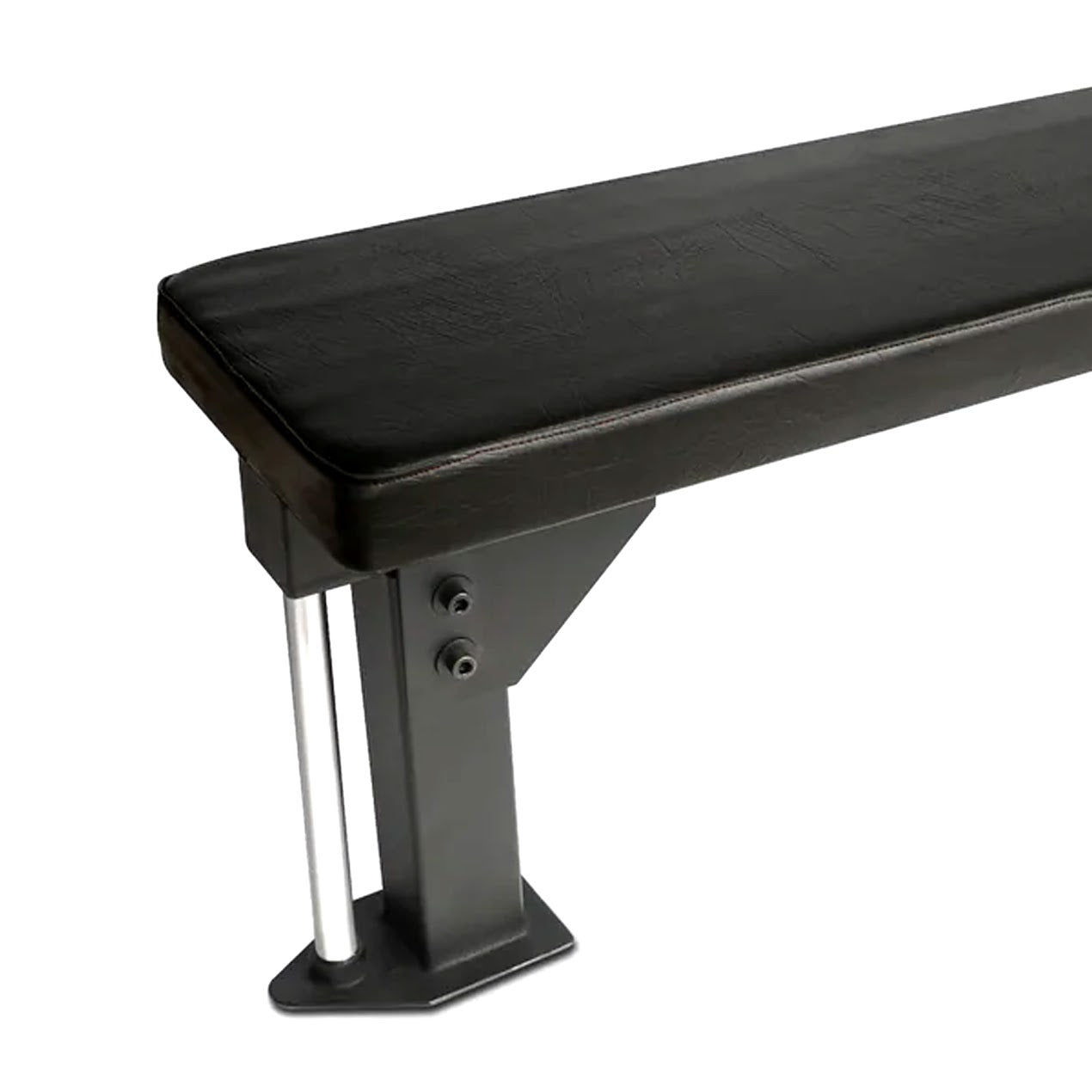 Flat Weight Bench with 300kg Capacity – Steel Frame, High Density Padding, Easy Move Wheels – Strength Training Bench for Home Gym & Garage Fitness Setups