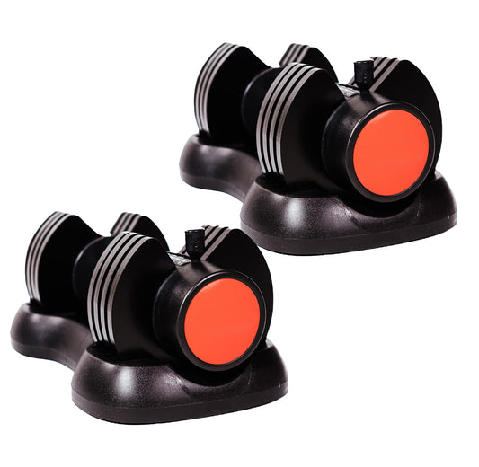 12.5kg Adjustable Dumbbell Pair – 5 Weights in 1 | 2.5kg–12.5kg Range with Safety Lock | Space-Saving Home Strength Equipment