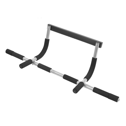 Heavy Duty Steel Door Pull Up Bar – Strengthen Your Upper Body Anywhere – 120kg Capacity, Non-Slip Grips, Easy Setup, Compact Design for Home & Office Fitness