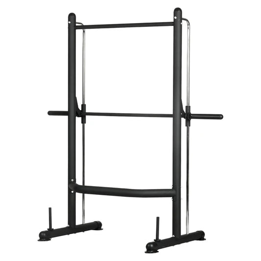Multi-Functional Smith Machine Squat Rack with Pull-Up Bar – Full Body Strength Training Station for Home Gyms with Adjustable Bar and Heavy-Duty Steel Frame