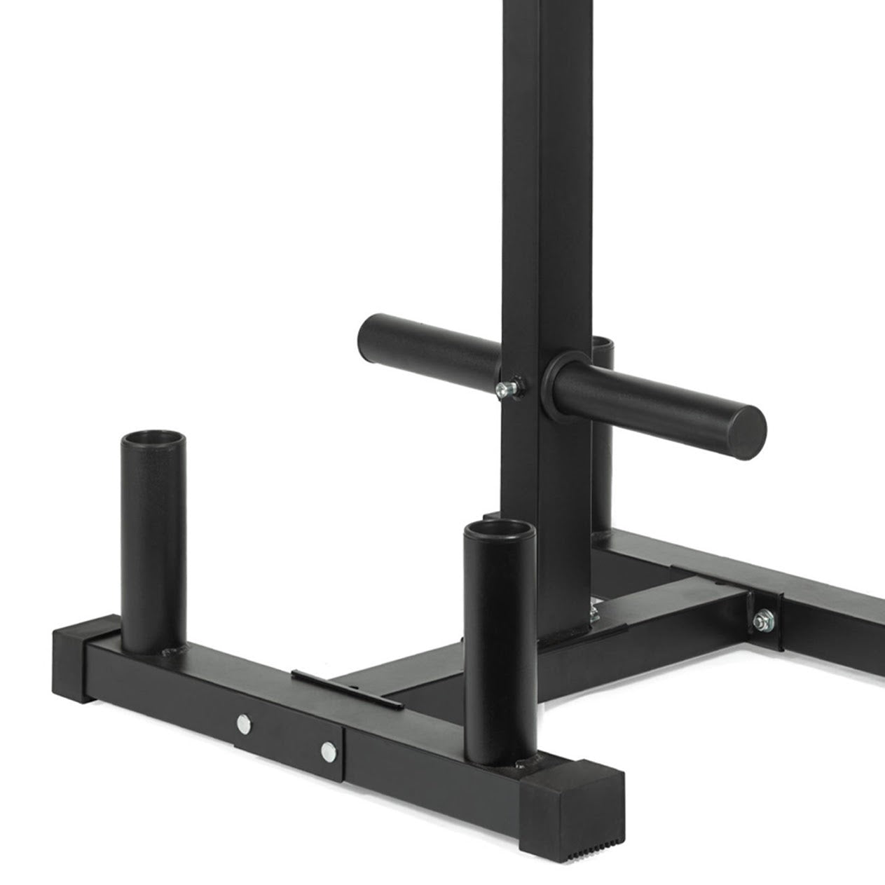 Heavy Duty Olympic Weight Tree & Bar Stand – 3 Tier Plate Rack with Barbell Holders, 200kg Capacity, Black Powder Coated Steel for Compact Home Gym Storage