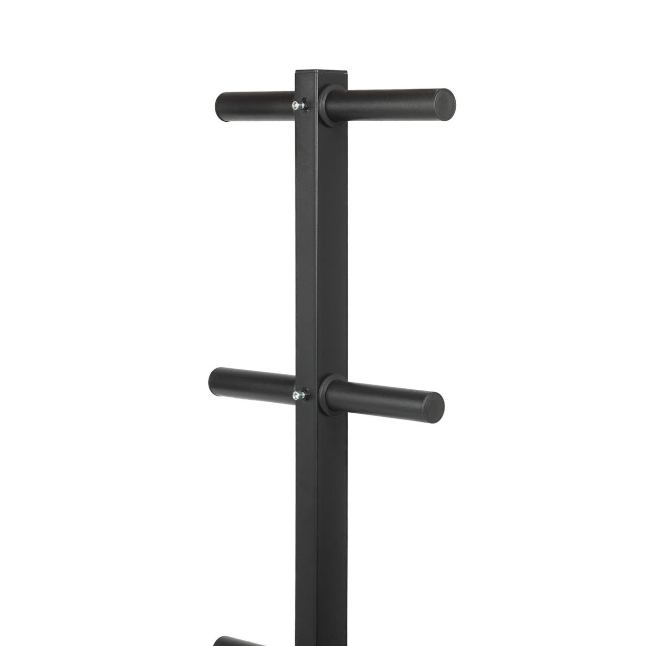 Heavy Duty Olympic Weight Tree & Bar Stand – 3 Tier Plate Rack with Barbell Holders, 200kg Capacity, Black Powder Coated Steel for Compact Home Gym Storage