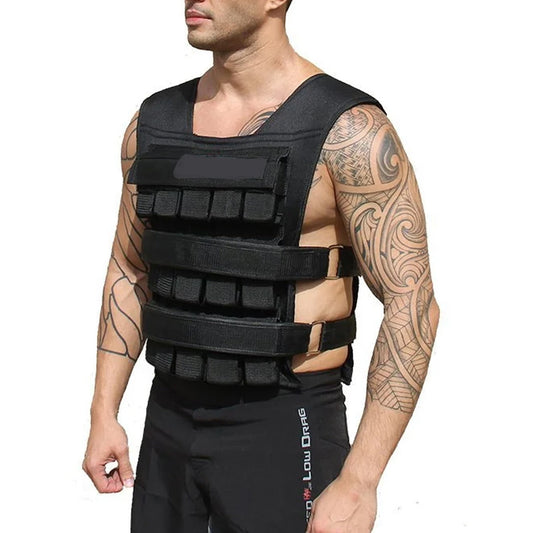 Elevate Every Workout with 30kg Adjustable Weight Vest – Removable Weights, Reflective Detailing & Secure Fit for Running, Cardio, Strength & Endurance
