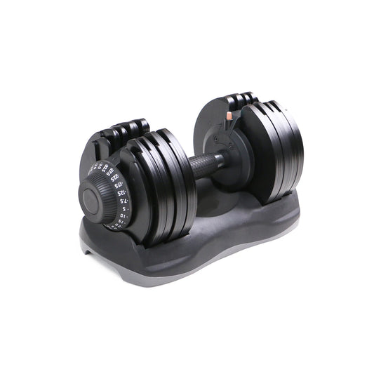 Adjustable Dumbbell Pair 5–32.5 kg – Ergonomic Grip, Rapid Weight Adjustment, Quiet Strength Training for Compact Home Gym Setups