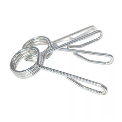 Chrome Olympic Spring Collars for 2" Bars (Pair) – Fast & Secure Barbell Clips for Weightlifting, CrossFit, and Strength Training in Any Gym Setting