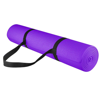 15mm Extra Thick NBR Foam Yoga Mat – Non‑Slip, Joint‑Protective, Eco‑Friendly Exercise & Pilates Mat with Carry Strap for Home Gym