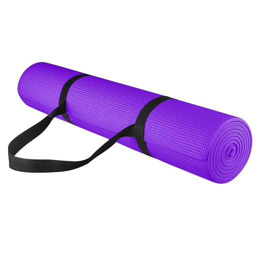 15mm Extra Thick NBR Foam Yoga Mat – Non‑Slip, Joint‑Protective, Eco‑Friendly Exercise & Pilates Mat with Carry Strap for Home Gym