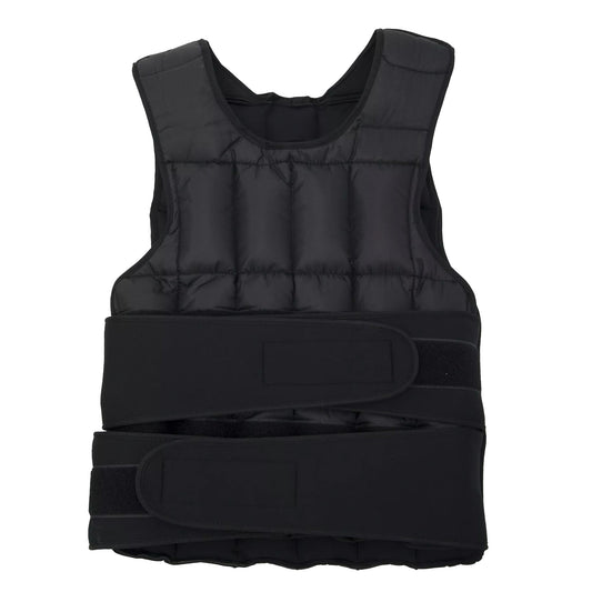 Adjustable 10–20 kg Black Weight Vest with 38 Weight Bags – Train Harder with the Ultimate Weighted Vest –  Perfect for Strength & Cardio Training at Home Gym